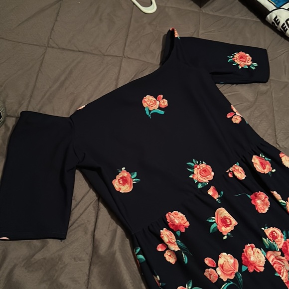 🌺NWT Nine Britton Stitch Fix Gwen Off Shoulder Midi Knit Dress - Picture 8 of 12